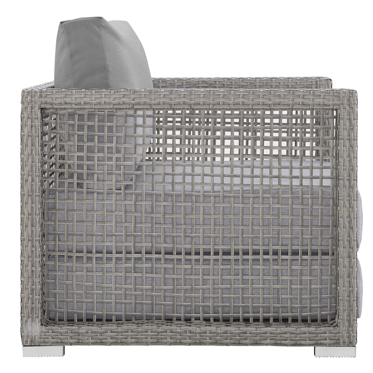 Modway Aura 6 Piece Outdoor Patio Wicker Rattan Set