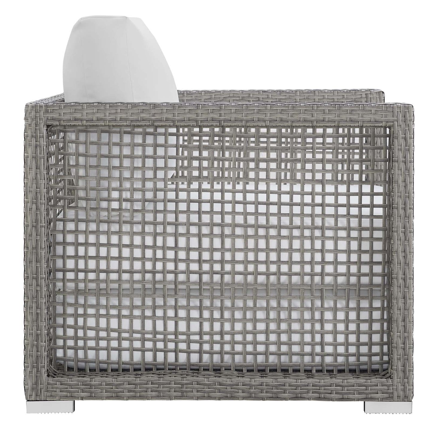 Modway Aura 6 Piece Outdoor Patio Wicker Rattan Set
