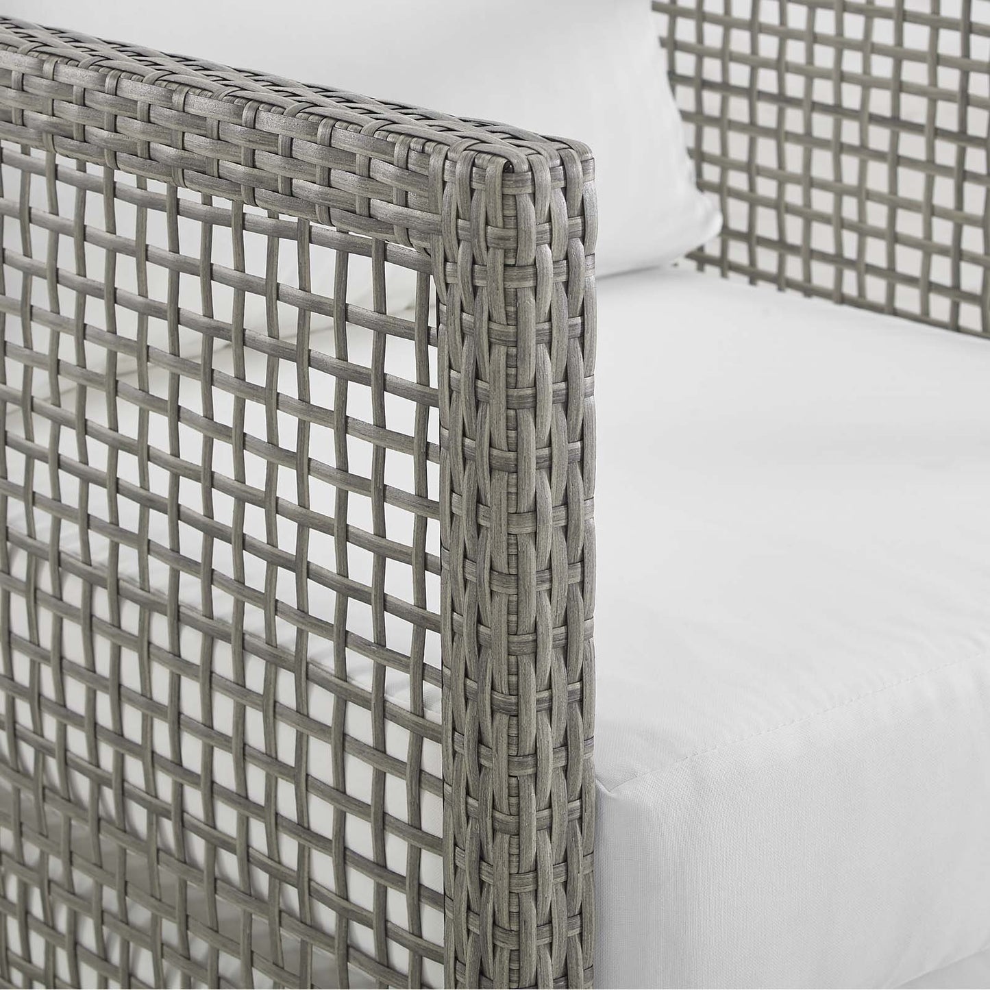 Modway Aura 6 Piece Outdoor Patio Wicker Rattan Set
