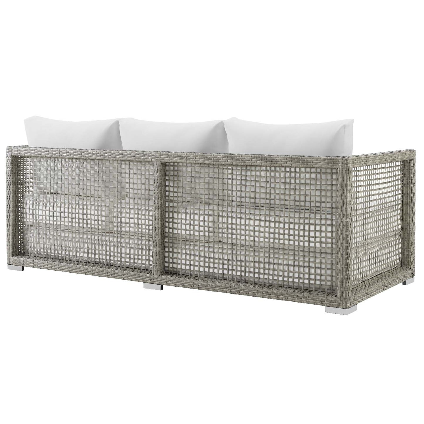 Modway Aura 6 Piece Outdoor Patio Wicker Rattan Set