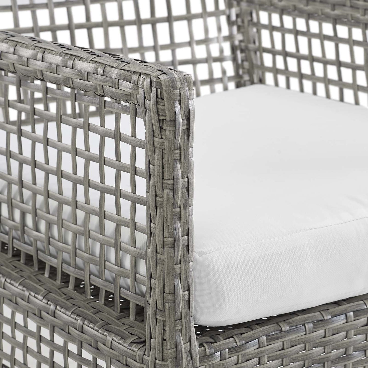 Modway Aura 7 Piece Outdoor Patio Wicker Rattan Set