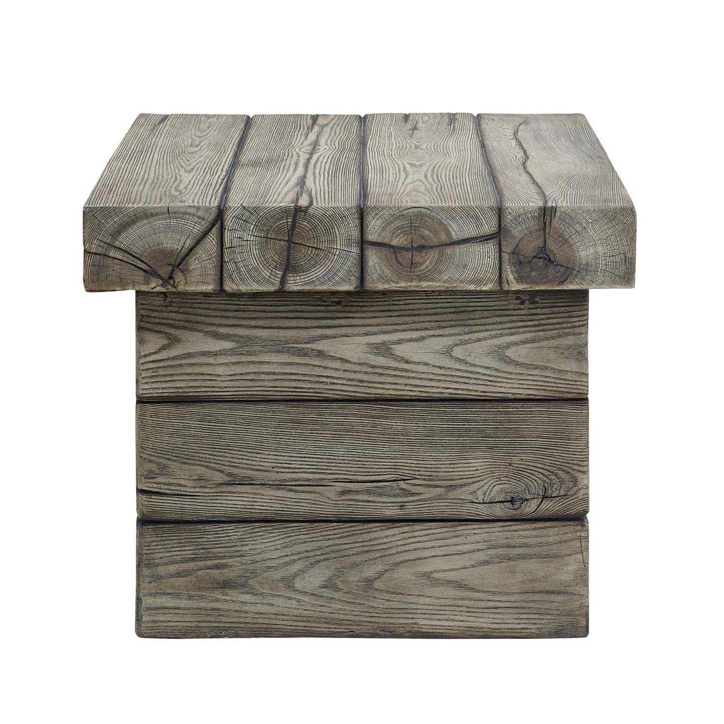 Modway Manteo Rustic Coastal Outdoor Patio Side Table | Side Tables | Modishstore-2