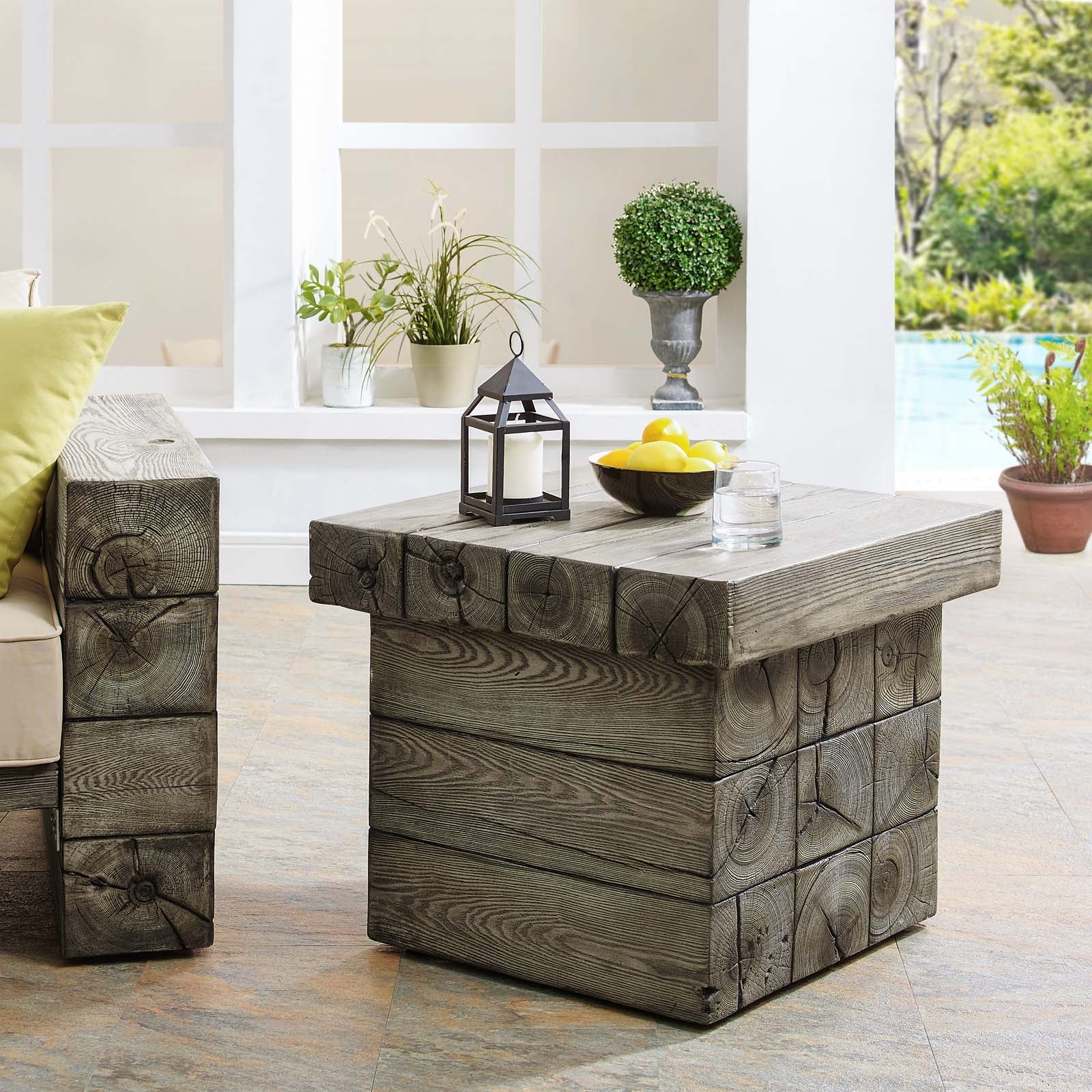 Modway Manteo Rustic Coastal Outdoor Patio Side Table | Side Tables | Modishstore-6