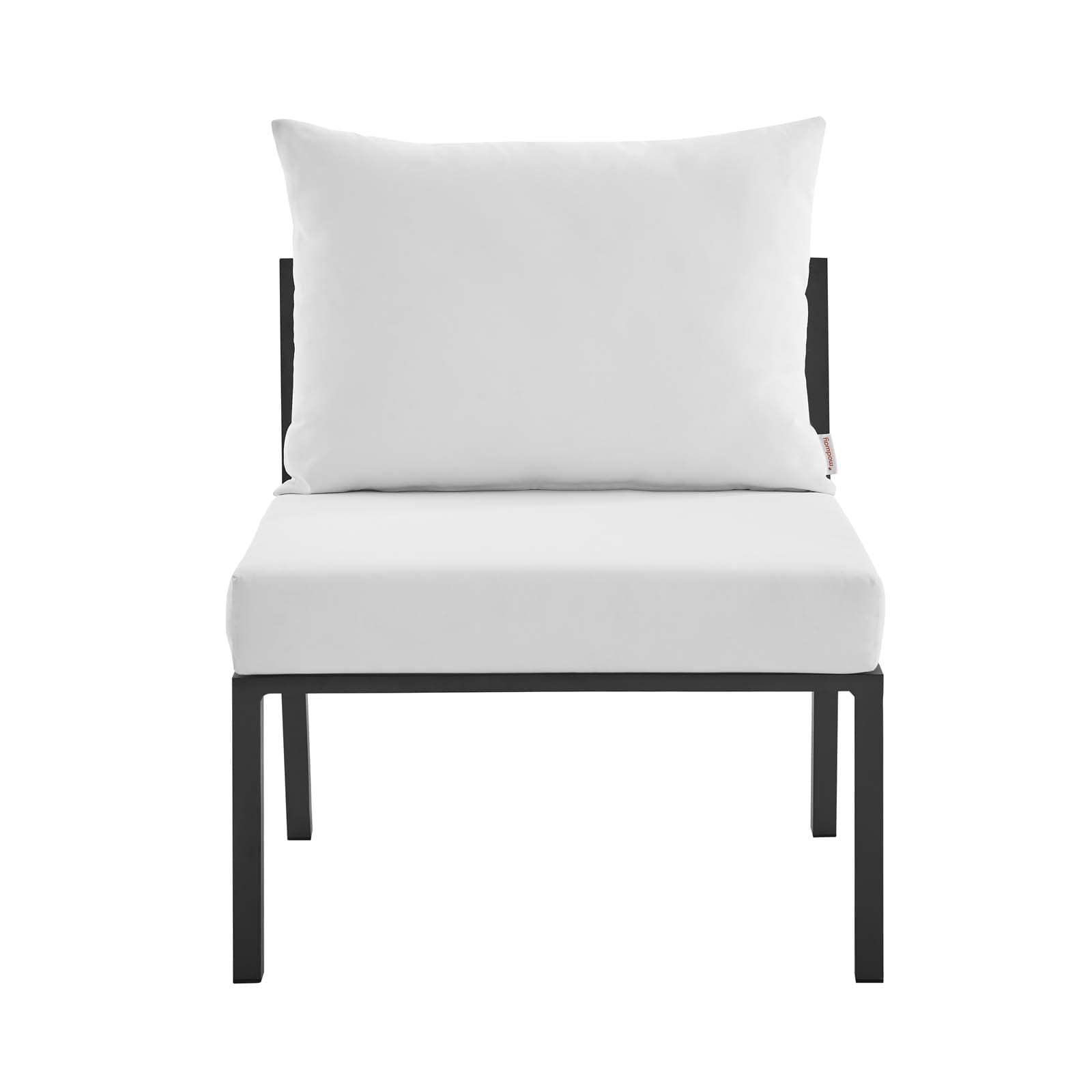 Modway Riverside Outdoor Patio Aluminum Armless Chair | Outdoor Chairs | Modishstore-11
