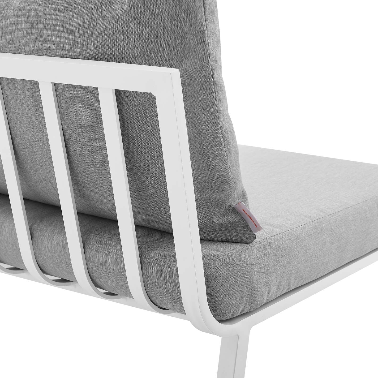 Modway Riverside Outdoor Patio Aluminum Armless Chair | Outdoor Chairs | Modishstore-18