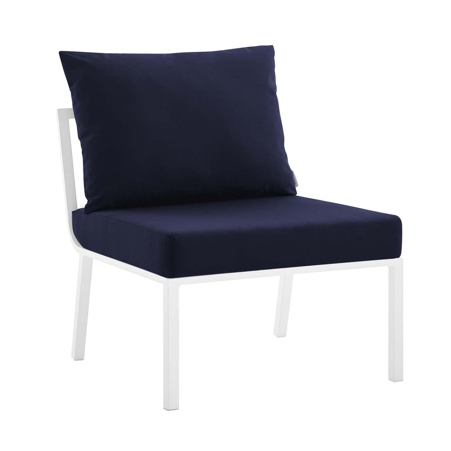 Modway Riverside Outdoor Patio Aluminum Armless Chair | Outdoor Chairs | Modishstore-20