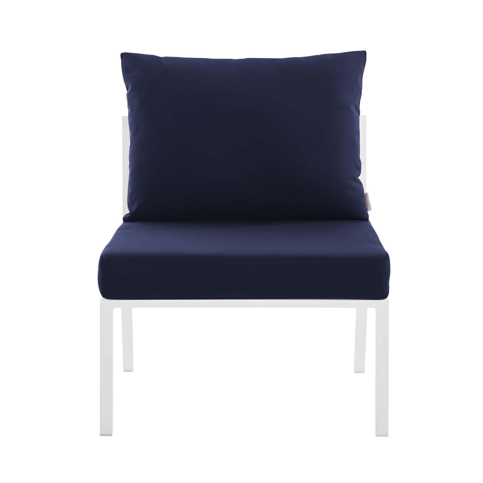 Modway Riverside Outdoor Patio Aluminum Armless Chair | Outdoor Chairs | Modishstore-23
