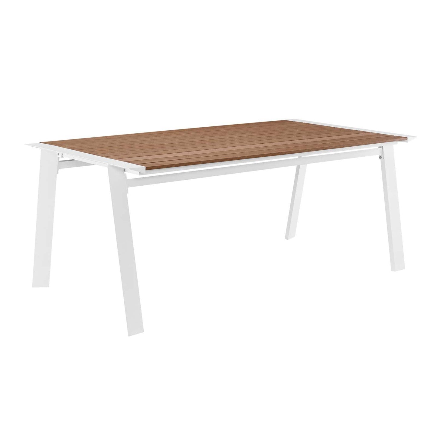 Modway Roanoke 73" Outdoor Patio Aluminum Dining Table | Dining Tables | Modishstore-2