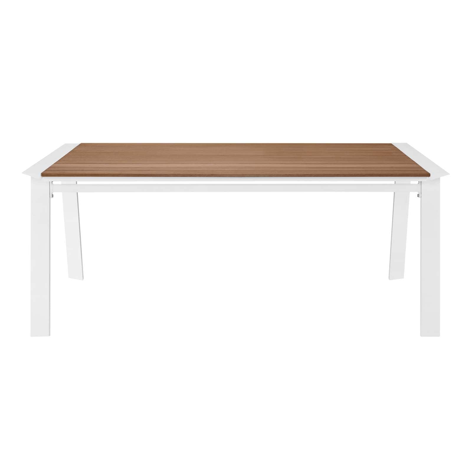 Modway Roanoke 73" Outdoor Patio Aluminum Dining Table | Dining Tables | Modishstore-3
