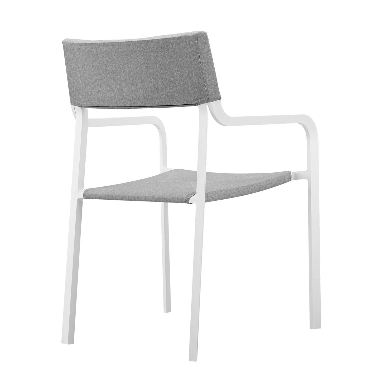 Modway Raleigh Stackable Outdoor Patio Aluminum Dining Armchair | Dining Chairs | Modishstore-3
