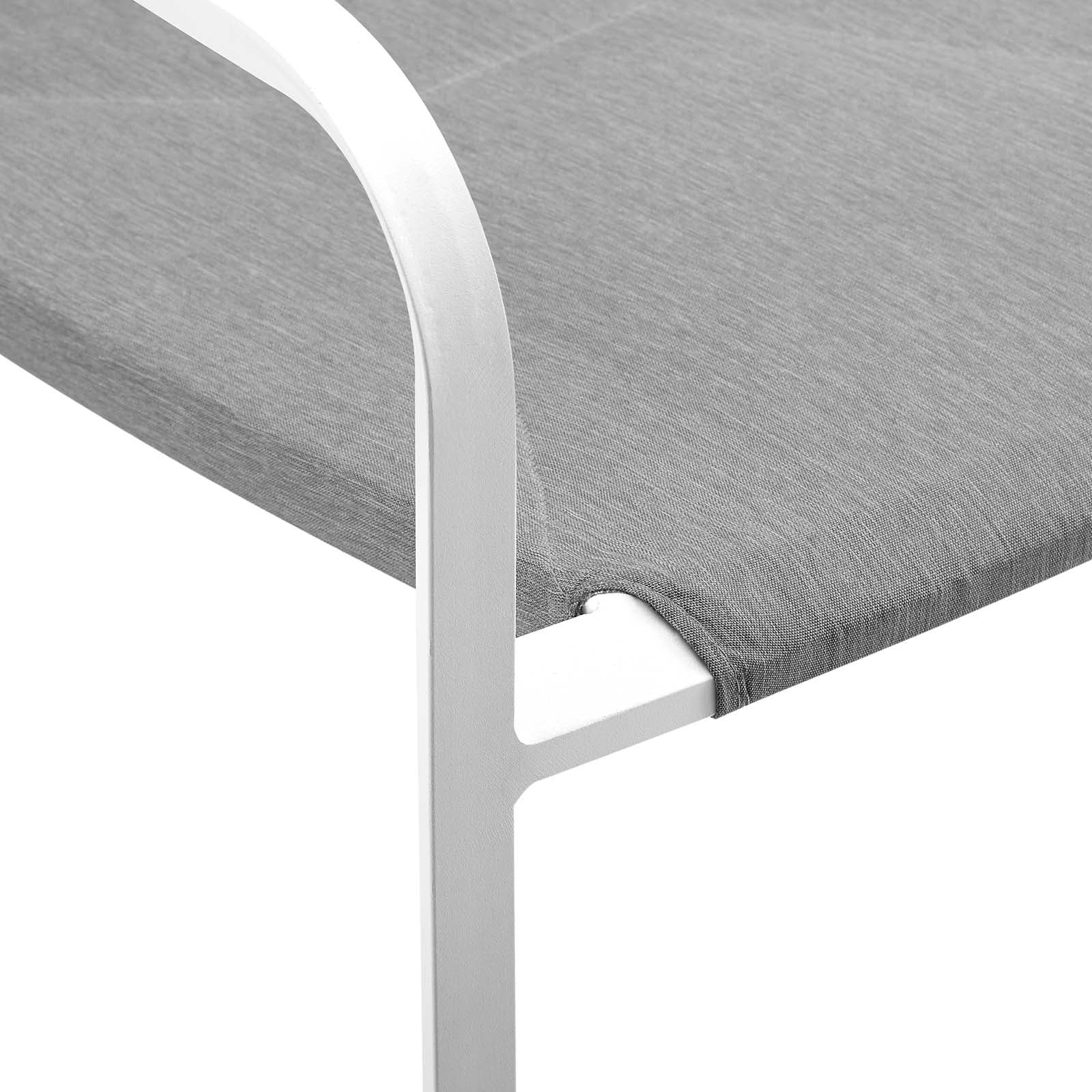 Modway Raleigh Stackable Outdoor Patio Aluminum Dining Armchair | Dining Chairs | Modishstore-2