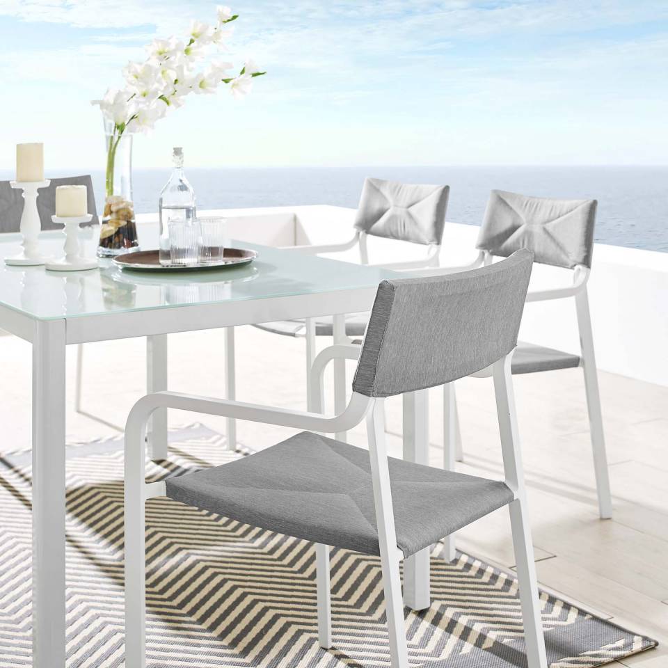 Modway Raleigh Stackable Outdoor Patio Aluminum Dining Armchair | Dining Chairs | Modishstore