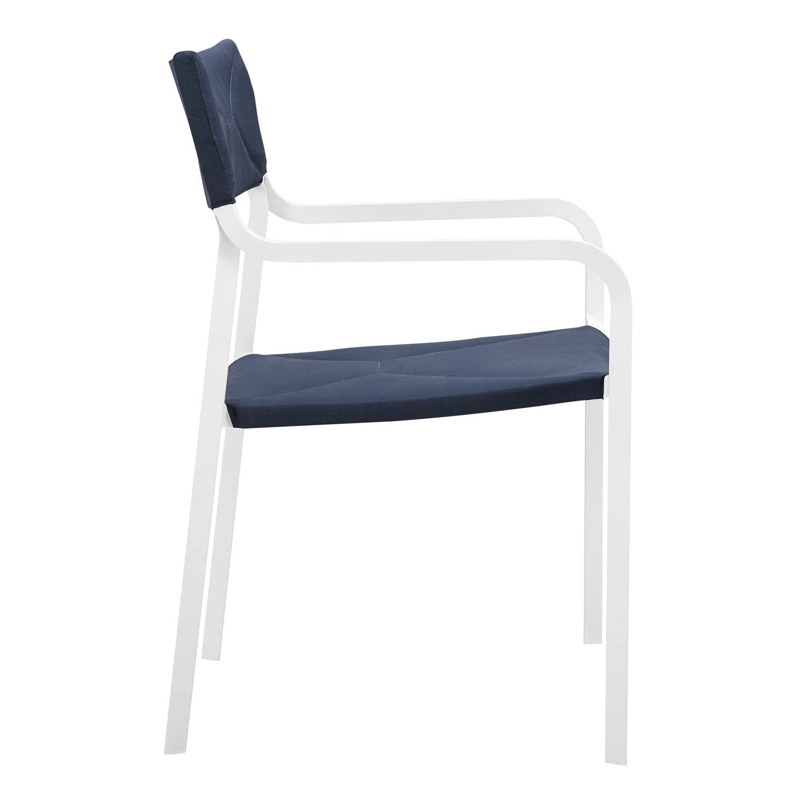 Modway Raleigh Stackable Outdoor Patio Aluminum Dining Armchair | Dining Chairs | Modishstore-10