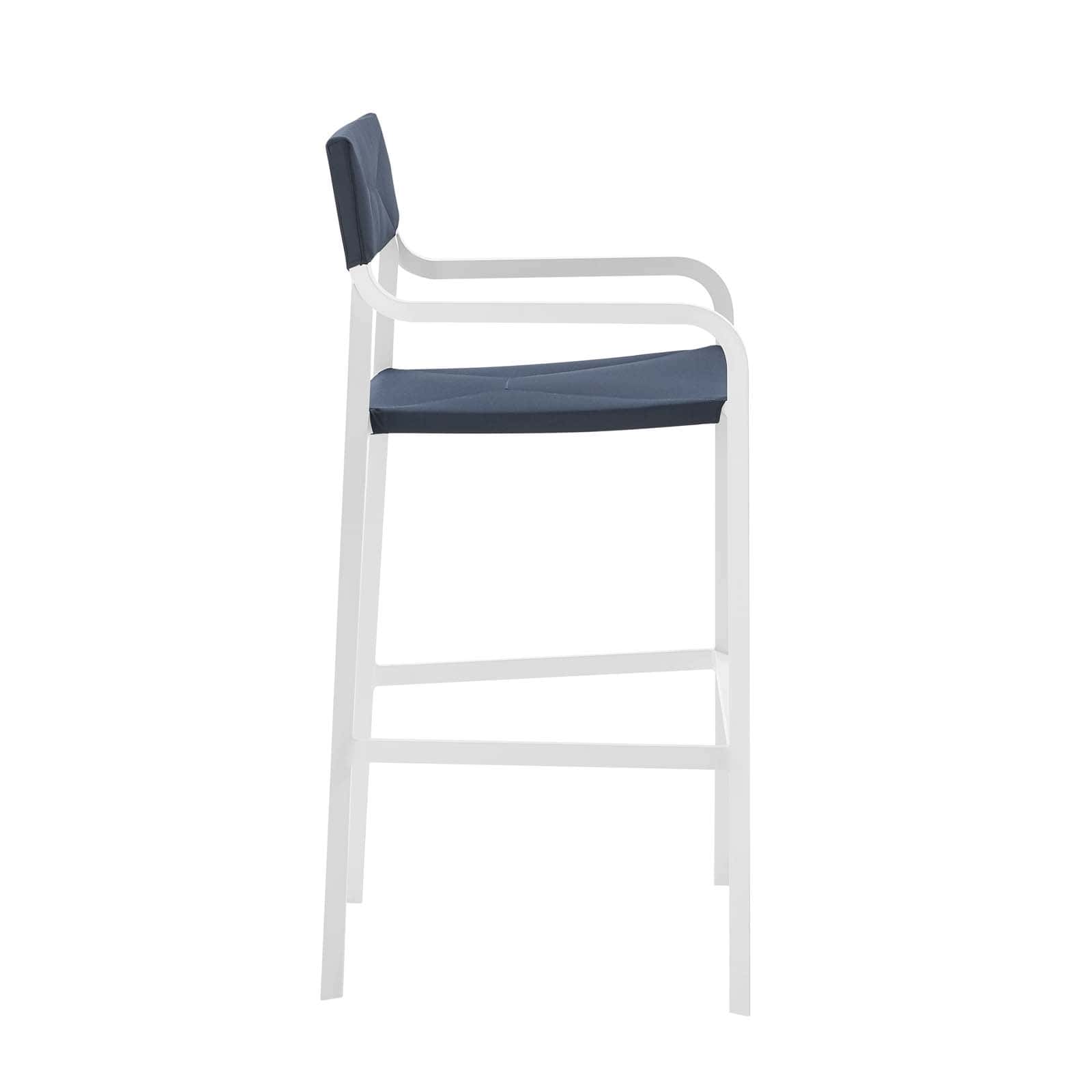 Raleigh Stackable Outdoor Patio Aluminum Bar Stool | Bar Stools | Modishstore-9