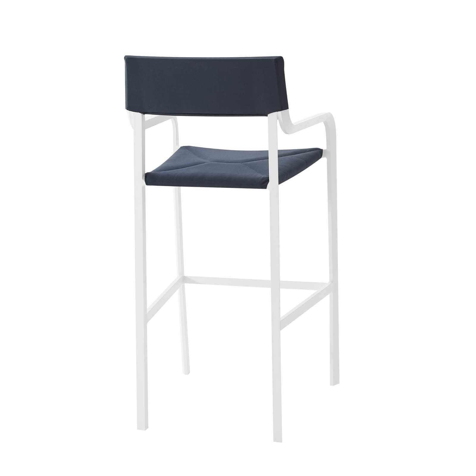 Raleigh Stackable Outdoor Patio Aluminum Bar Stool | Bar Stools | Modishstore-10