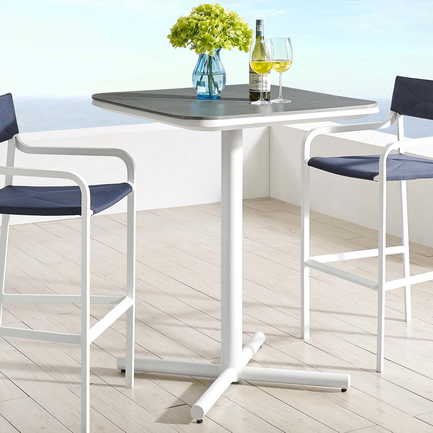 Modway Raleigh Outdoor Patio Aluminum Bar Table | Bar Table | Modishstore