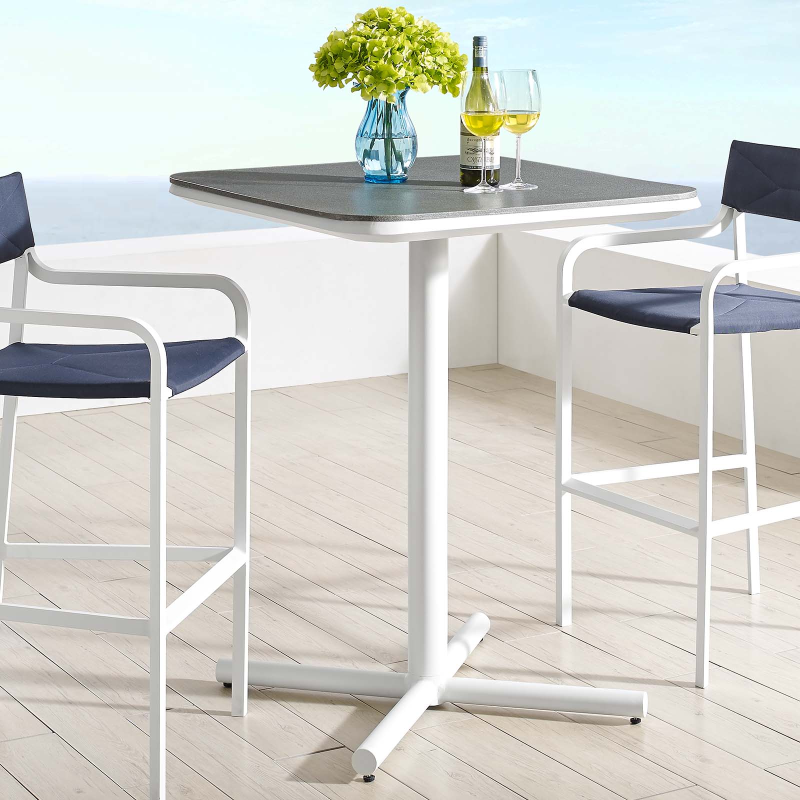 Modway Raleigh Outdoor Patio Aluminum Bar Table | Bar Table | Modishstore