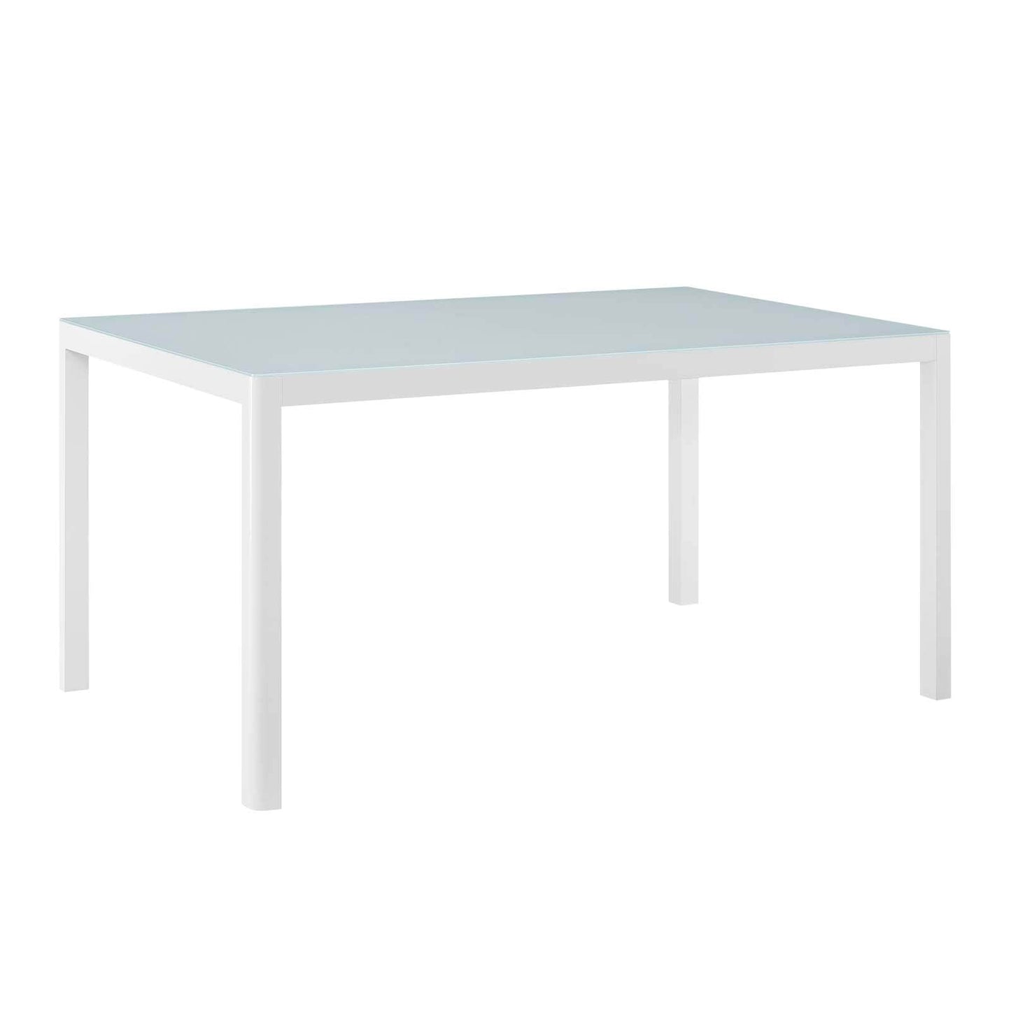 Modway Raleigh 59" Outdoor Patio Aluminum Dining Table | Dining Tables | Modishstore-2