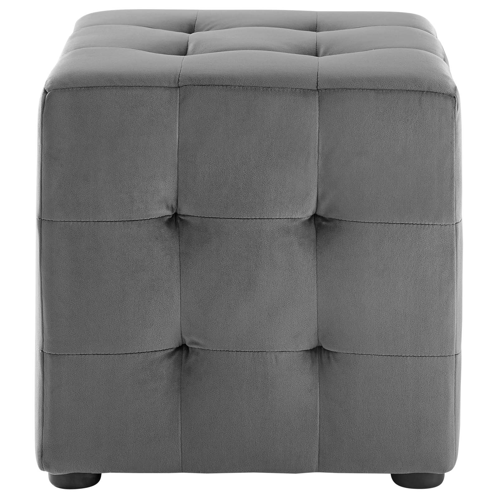 Modway Contour Tufted Cube Performance Velvet Ottoman | Ottomans | 