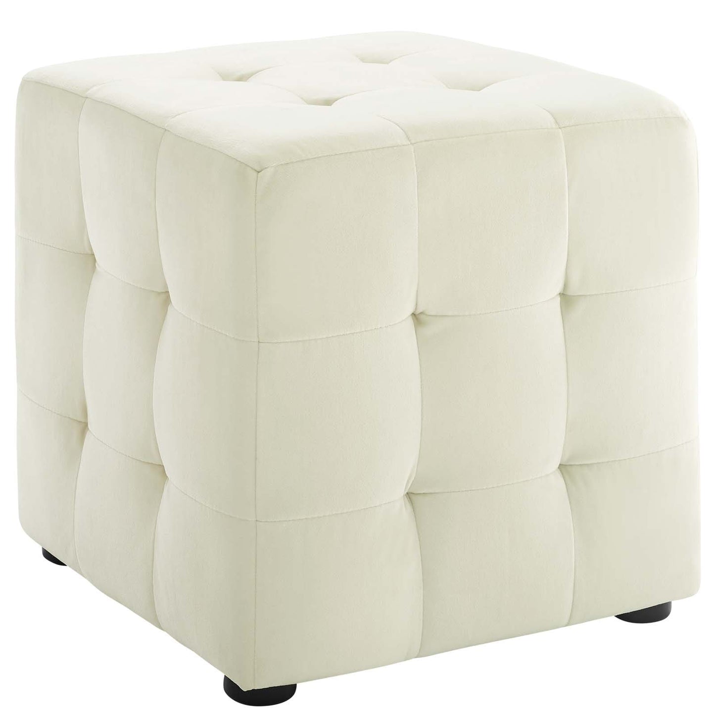 Modway Contour Tufted Cube Performance Velvet Ottoman | Ottomans | 