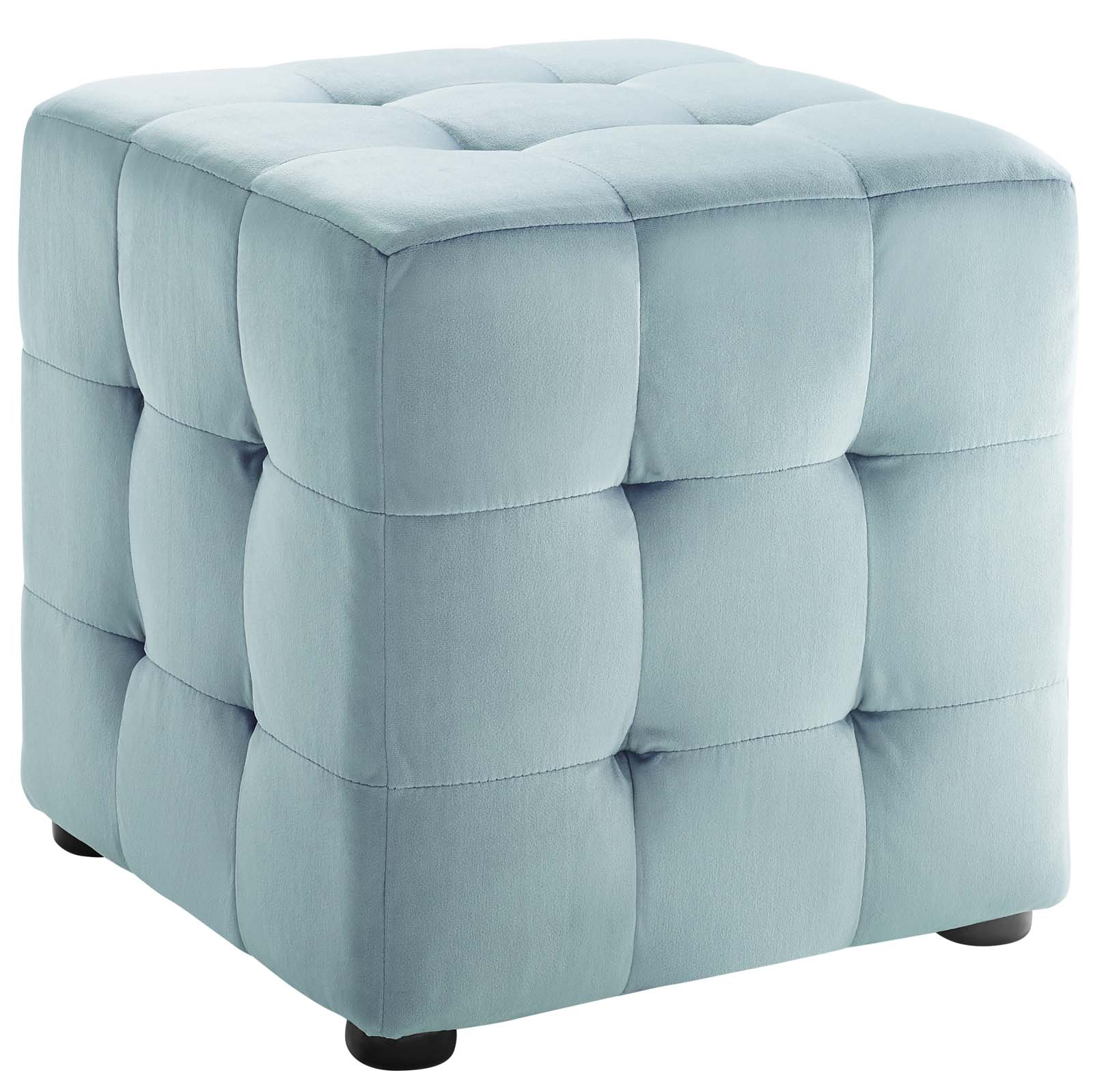 Modway Contour Tufted Cube Performance Velvet Ottoman | Ottomans | 