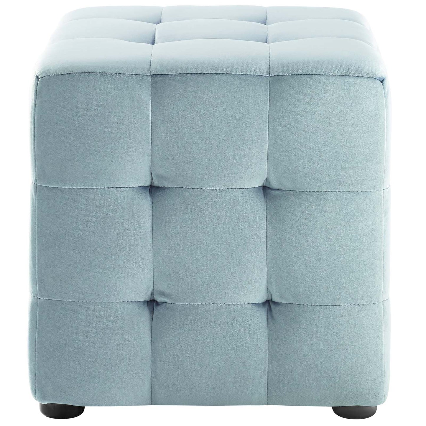 Modway Contour Tufted Cube Performance Velvet Ottoman | Ottomans | 