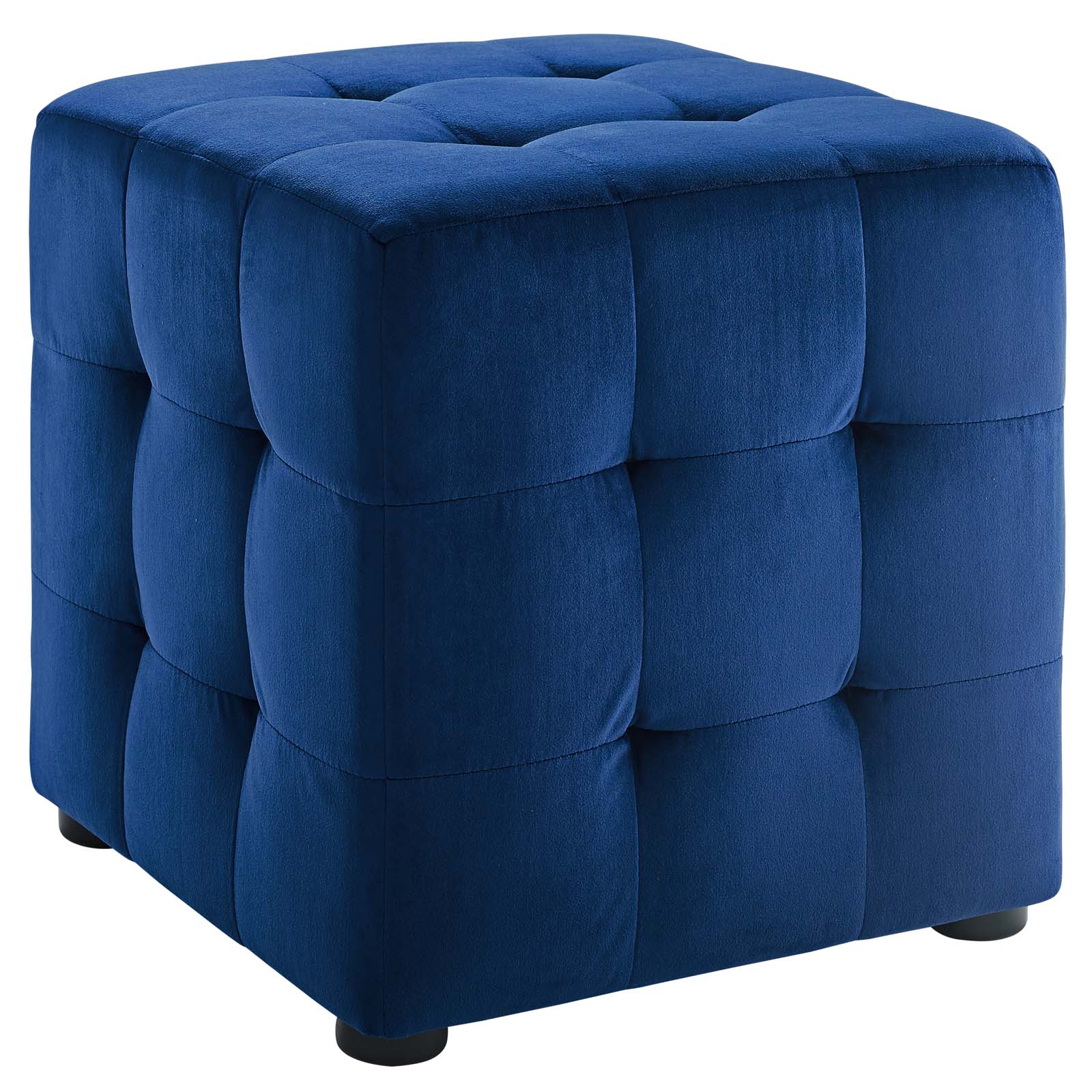 Modway Contour Tufted Cube Performance Velvet Ottoman | Ottomans | 