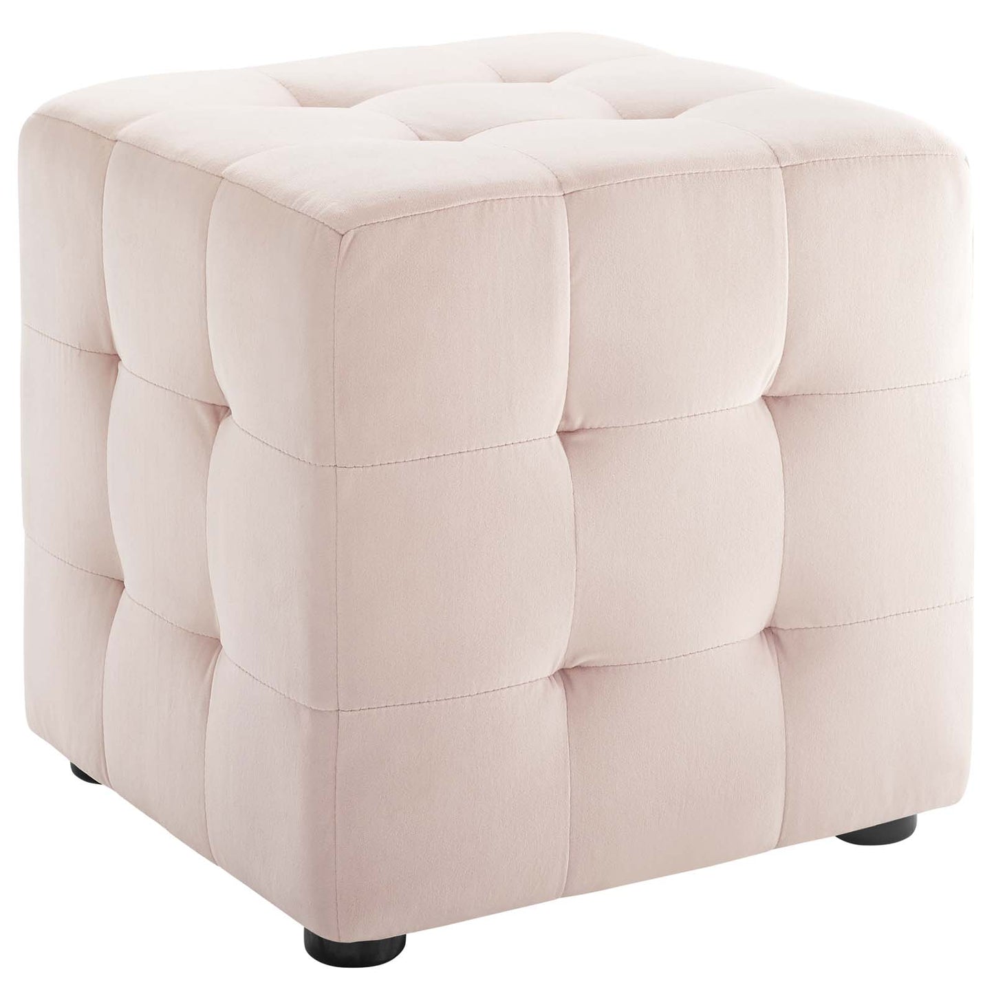 Modway Contour Tufted Cube Performance Velvet Ottoman | Ottomans | 