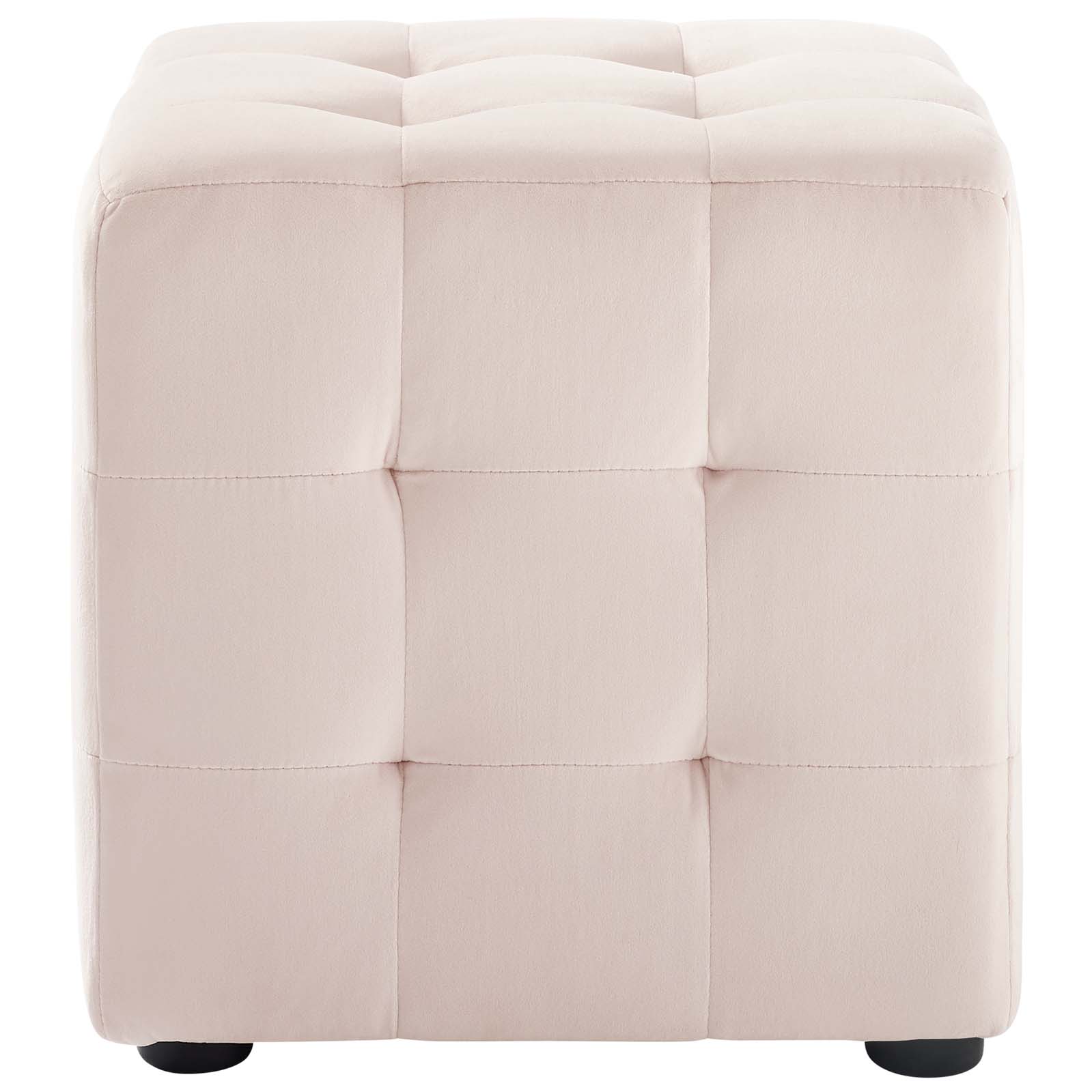 Modway Contour Tufted Cube Performance Velvet Ottoman | Ottomans | 