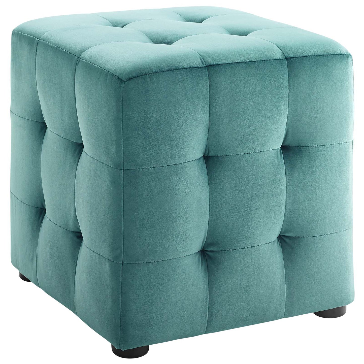 Modway Contour Tufted Cube Performance Velvet Ottoman | Ottomans | 