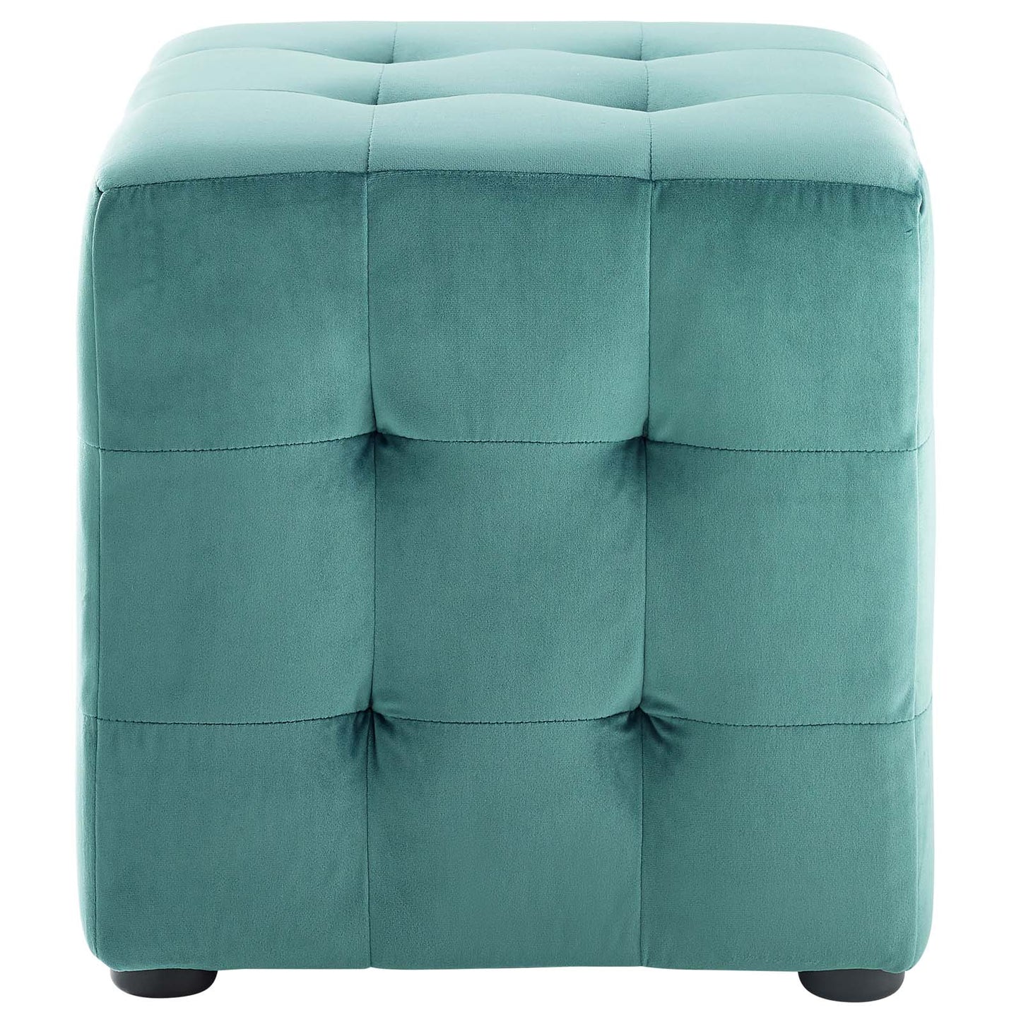 Modway Contour Tufted Cube Performance Velvet Ottoman | Ottomans | 