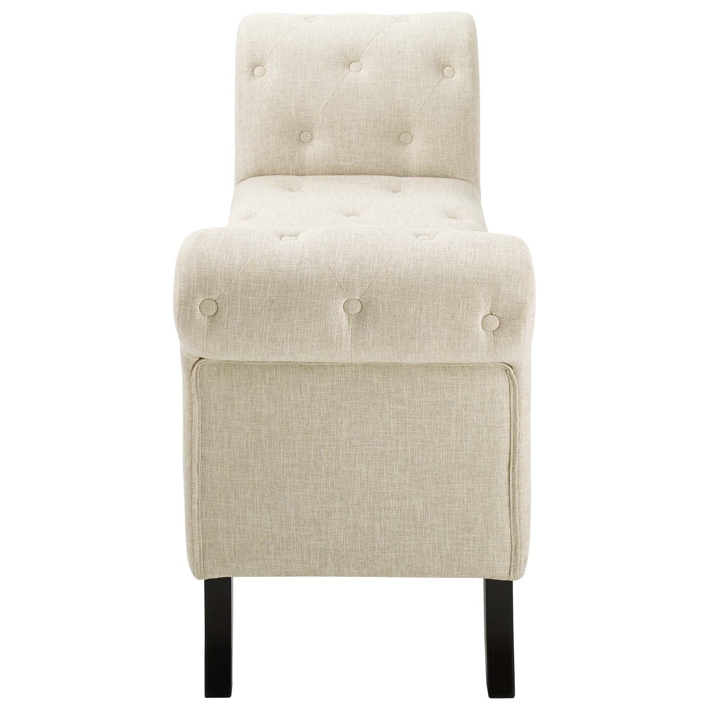 Modway Evince Button Tufted Accent Upholstered Fabric Bench | Stools & Benches | 