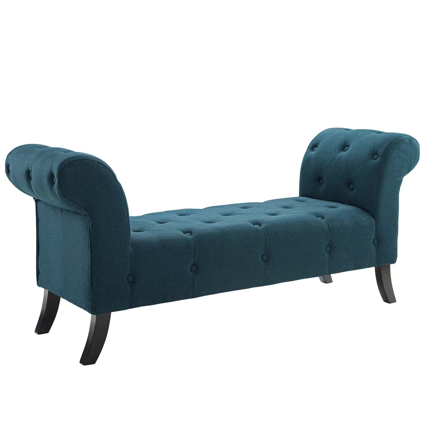Modway Evince Button Tufted Accent Upholstered Fabric Bench | Stools & Benches | 