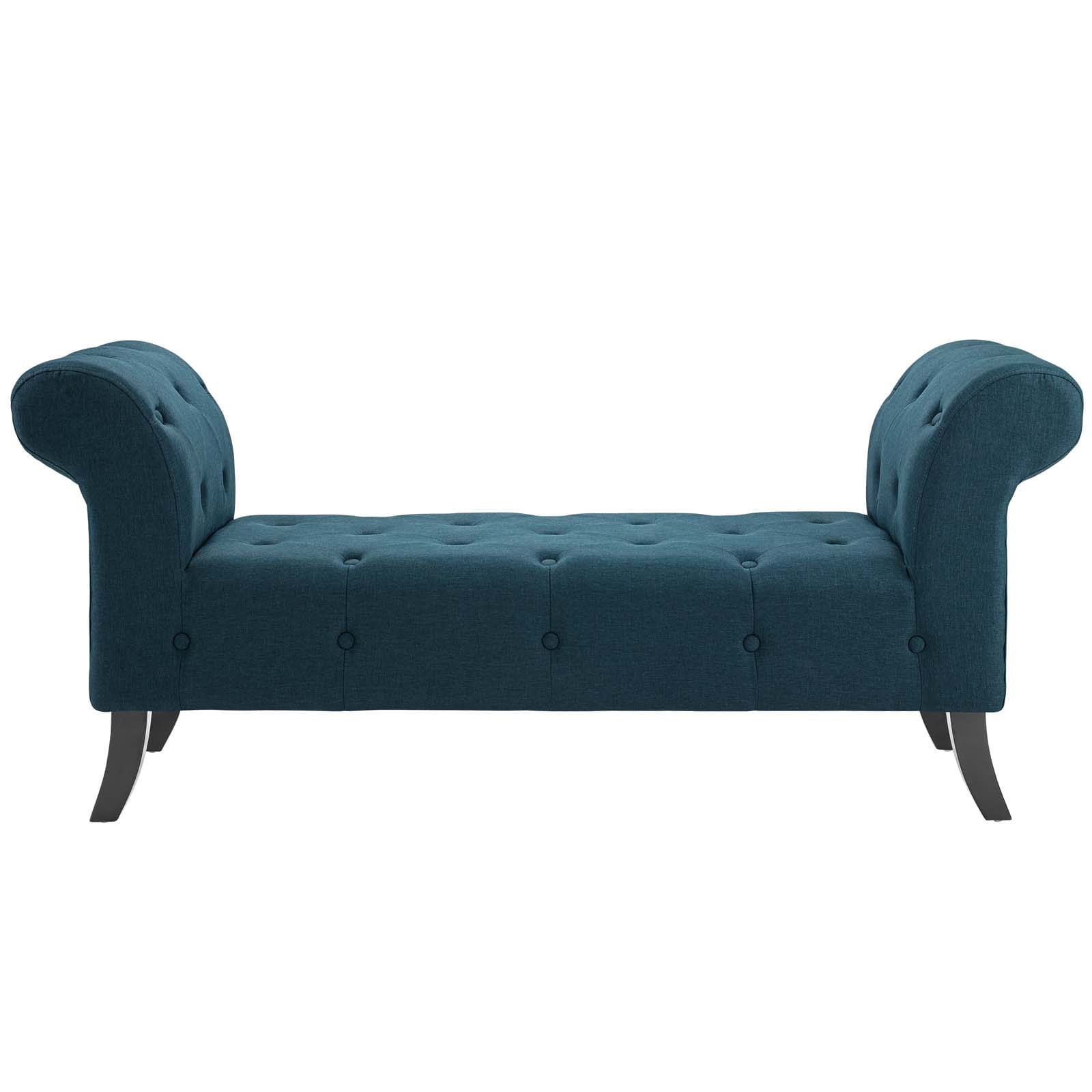 Modway Evince Button Tufted Accent Upholstered Fabric Bench | Stools & Benches | 