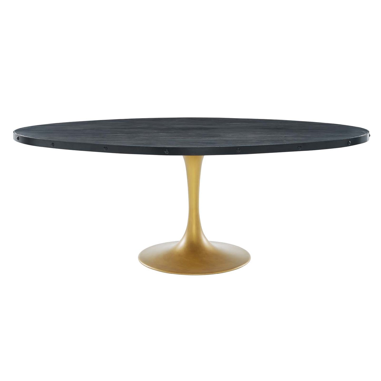 Modway Drive 78" Oval Wood Top Dining Table