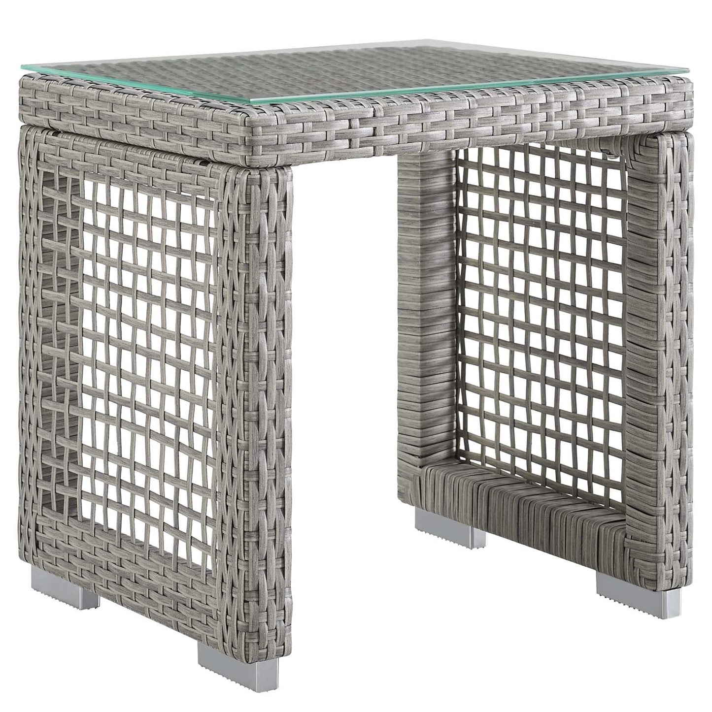 Aura 3 Piece Modern Outdoor Patio Wicker Rattan Set by Modway | Outdoor Chairs | 