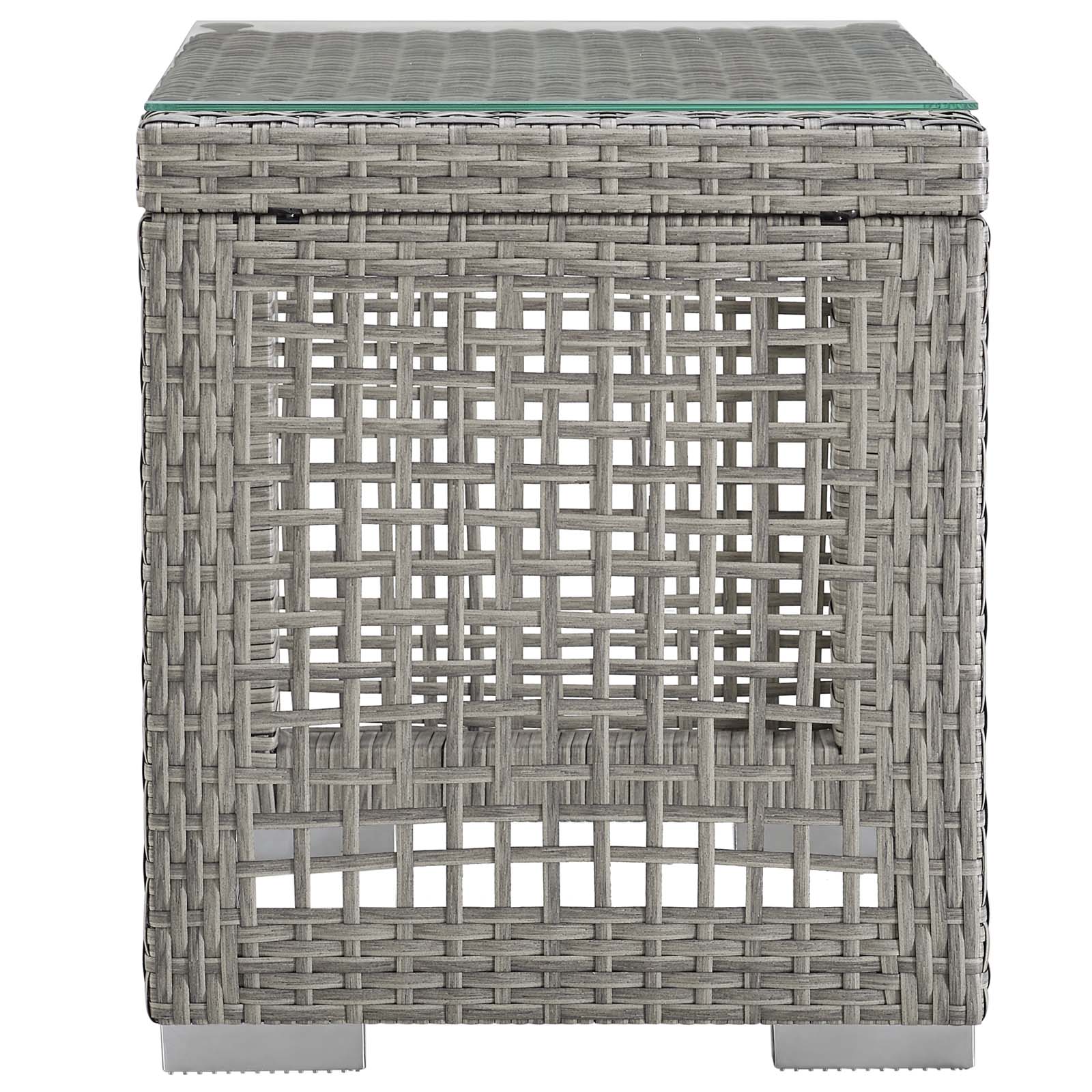 Aura 3 Piece Modern Outdoor Patio Wicker Rattan Set by Modway | Outdoor Chairs | 