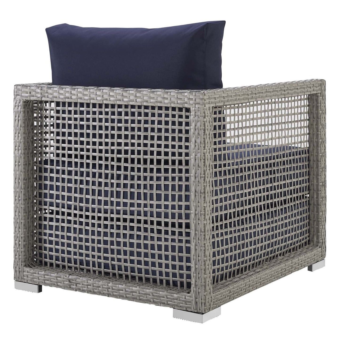 Modway Aura 3 Piece Outdoor Patio Wicker Rattan Set