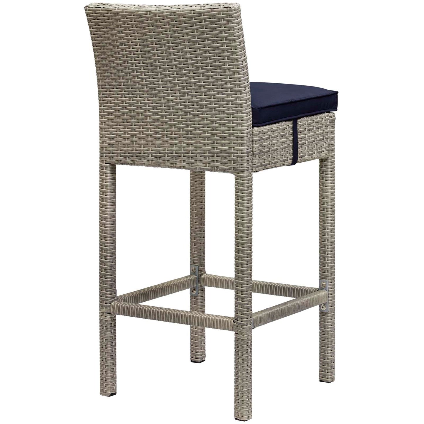 Modway Conduit Bar Stool Outdoor Patio Wicker Rattan Set of 4-EEI-3602 - EEI-3602