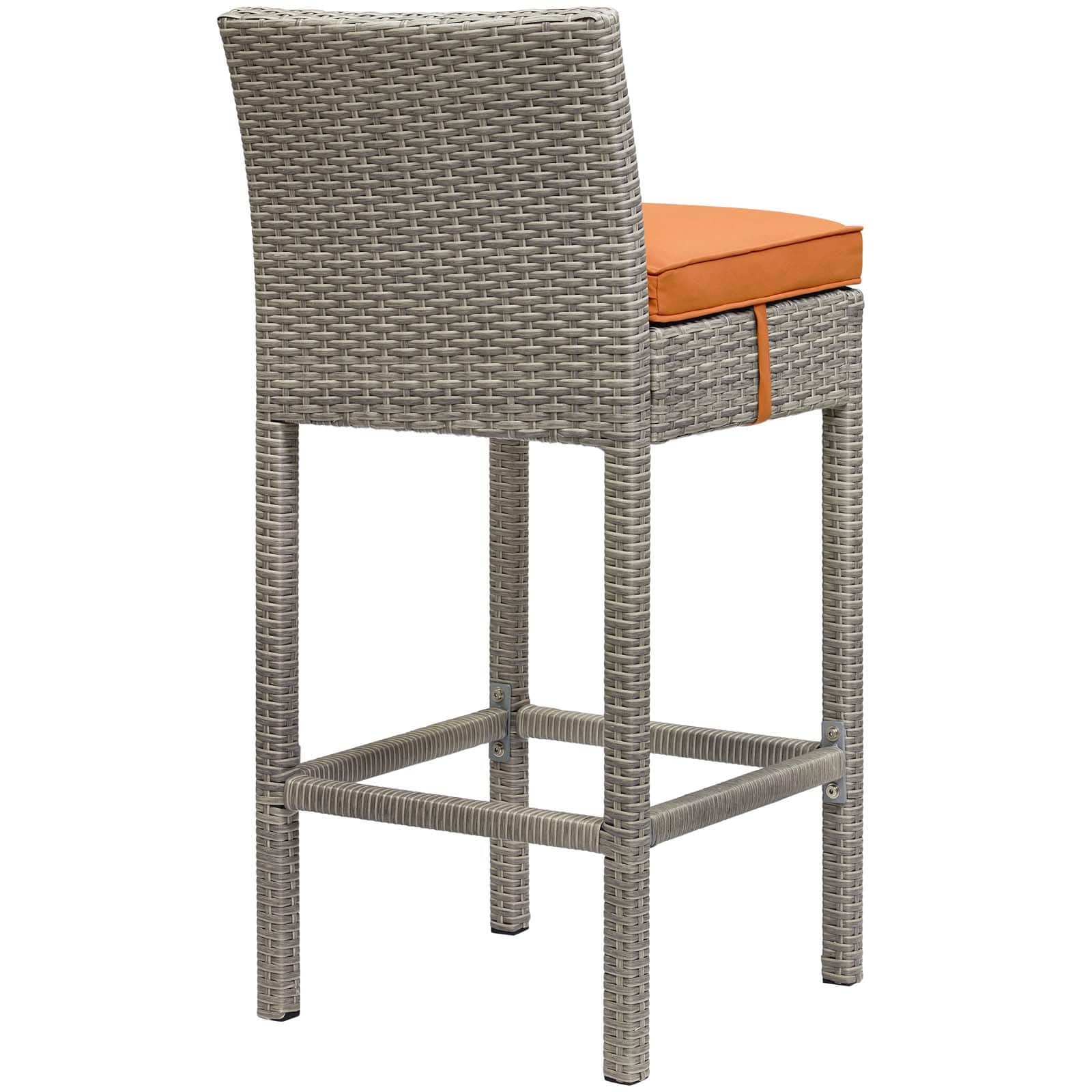 Modway Conduit Bar Stool Outdoor Patio Wicker Rattan Set of 4-EEI-3602 | Bar Stools | 