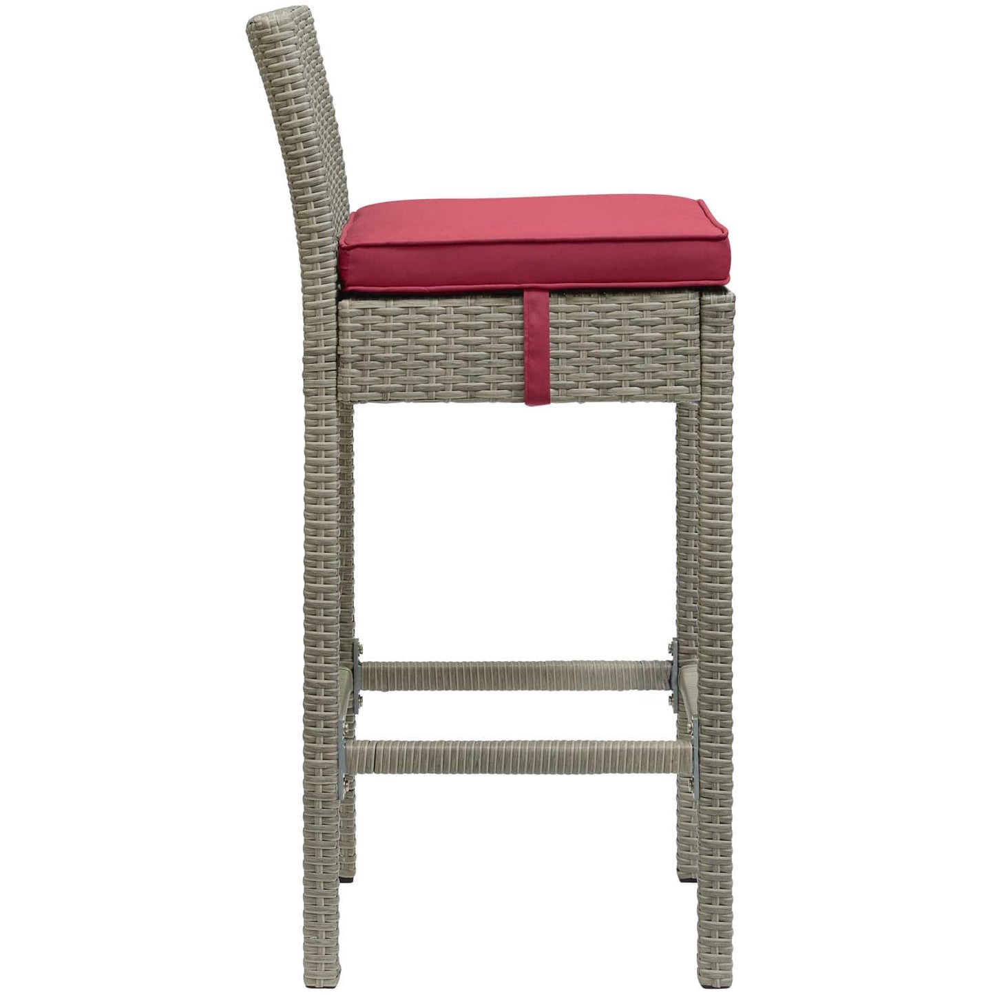 Modway Conduit Bar Stool Outdoor Patio Wicker Rattan Set of 4-EEI-3602 | Bar Stools | 