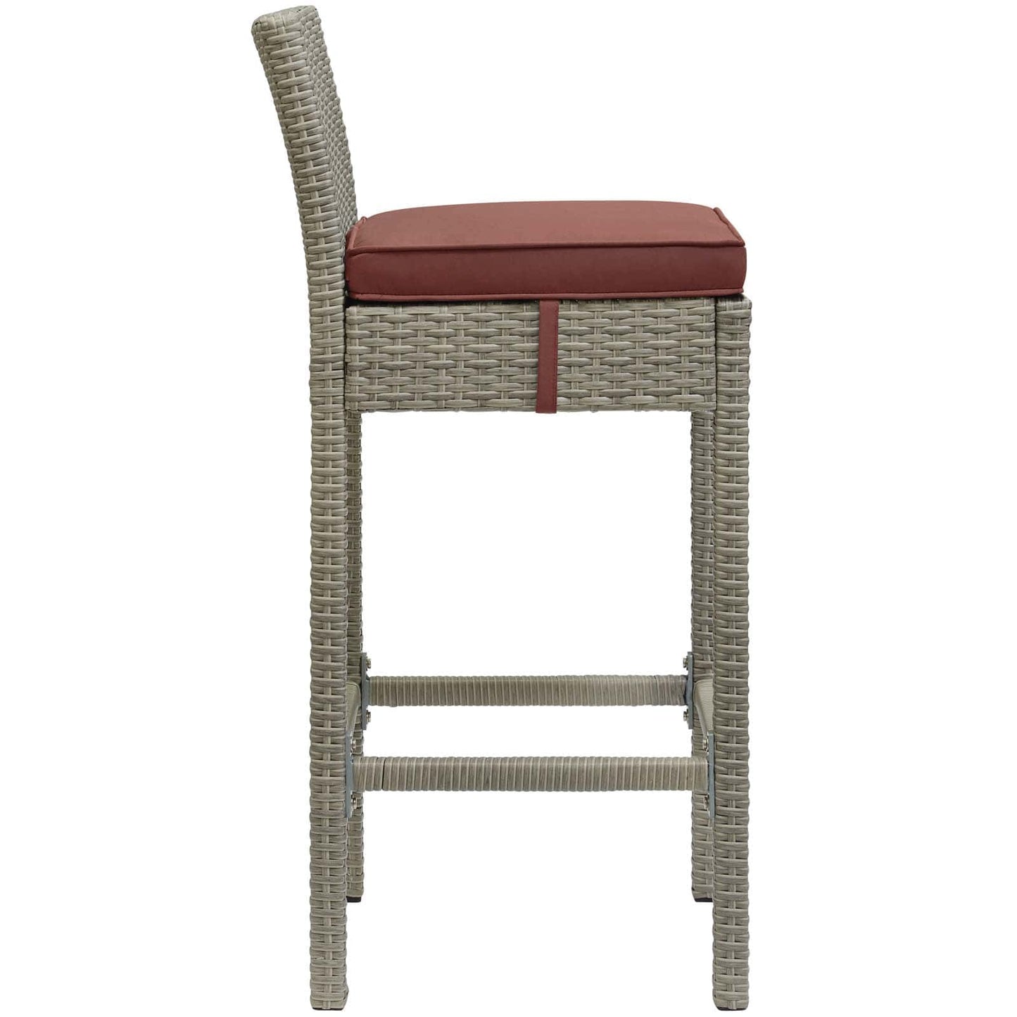 Modway Conduit Bar Stool Outdoor Patio Wicker Rattan Set of 2-EEI-3604 | Bar Stools | 