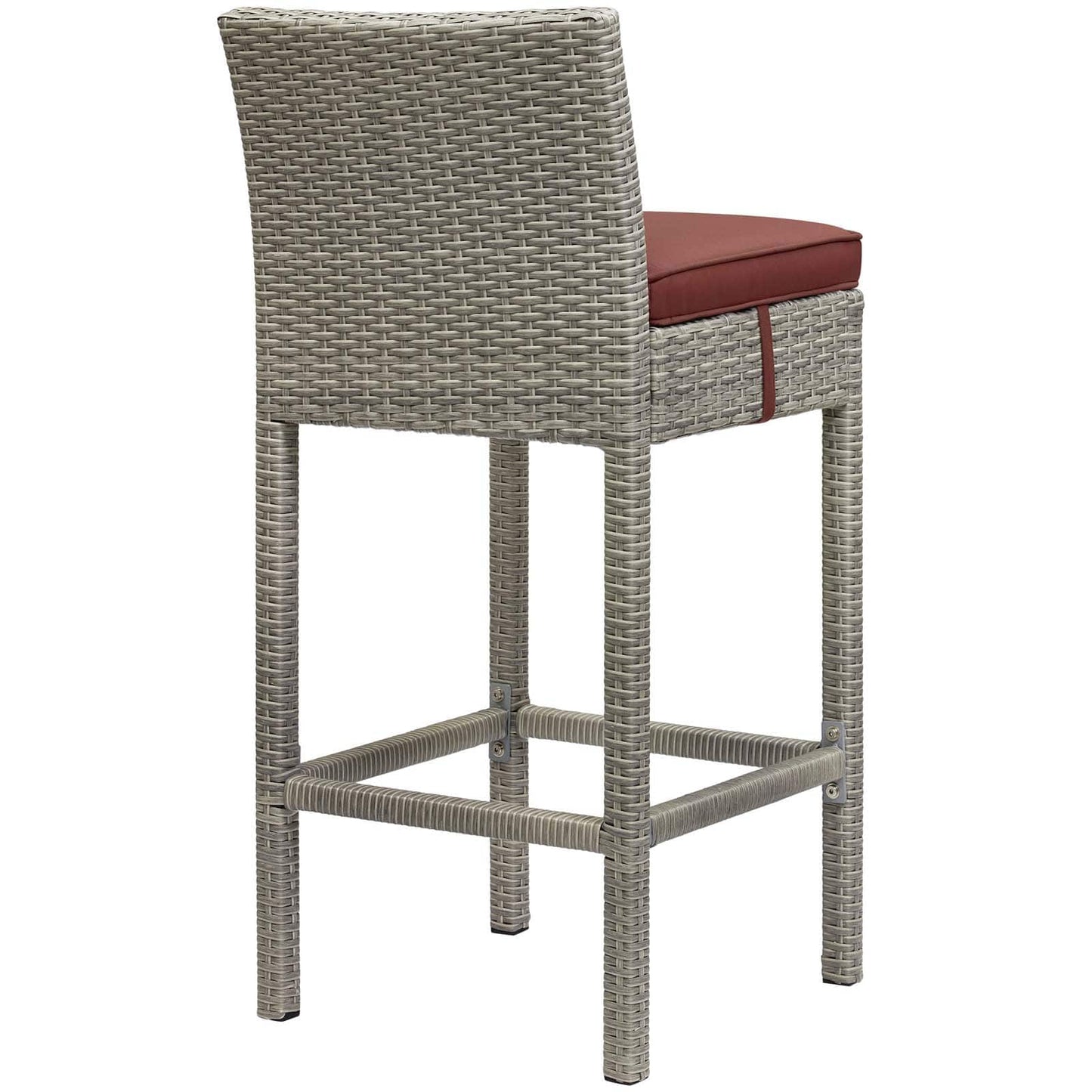 Modway Conduit Bar Stool Outdoor Patio Wicker Rattan Set of 2-EEI-3604 | Bar Stools | 