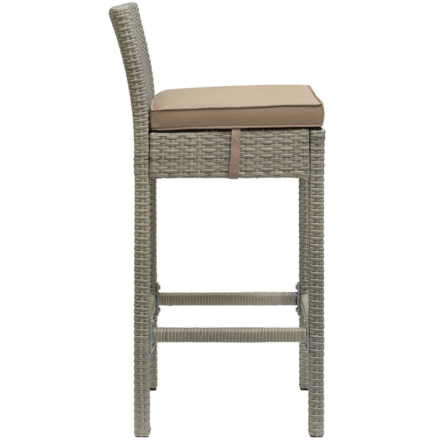 Modway Conduit Bar Stool Outdoor Patio Wicker Rattan Set of 2-EEI-3604 | Bar Stools | 