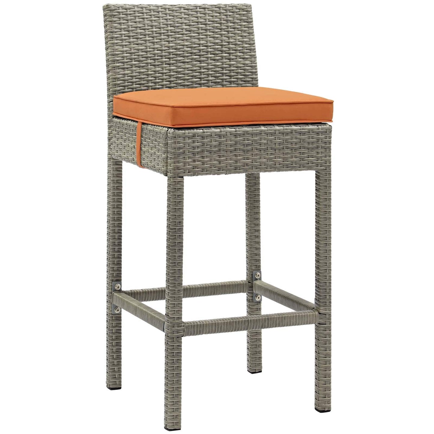 Modway Conduit Bar Stool Outdoor Patio Wicker Rattan Set of 2-EEI-3604 | Bar Stools | 