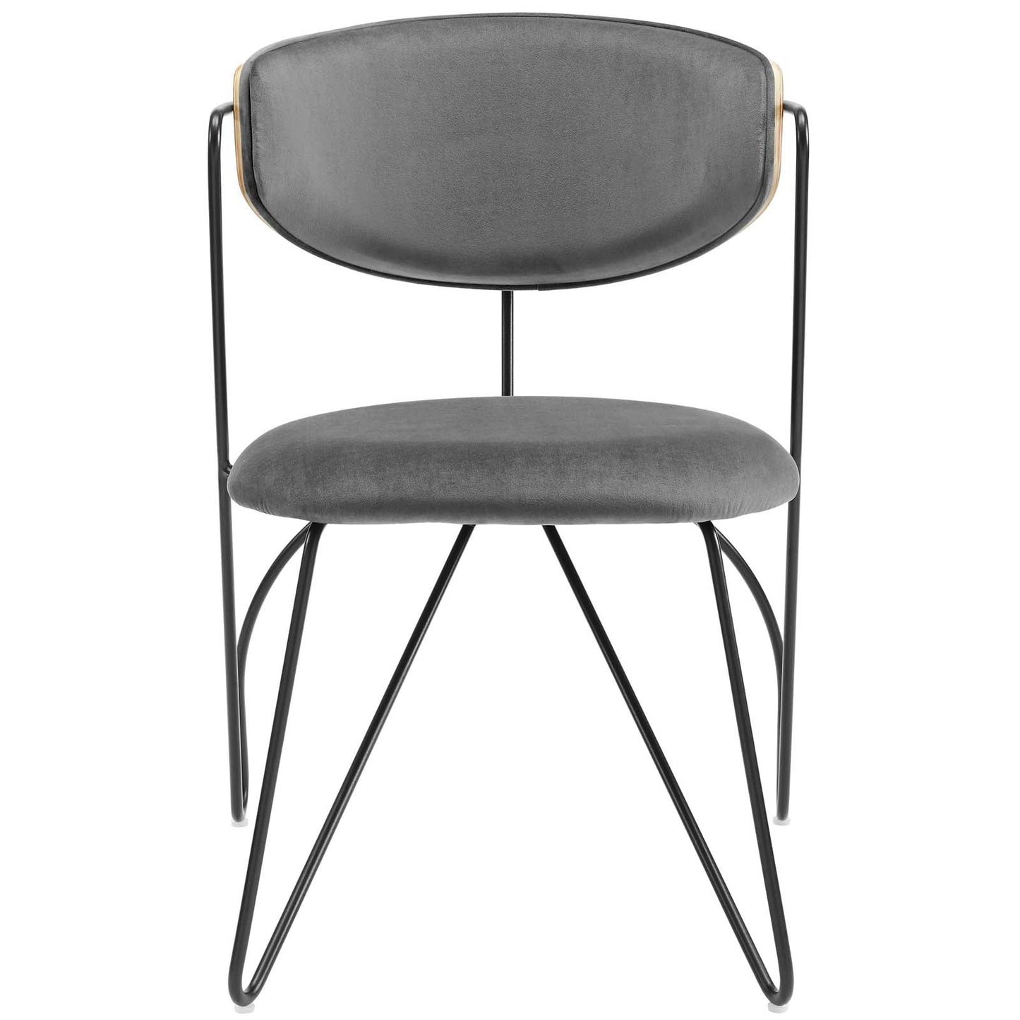 Modway Prevail Black Frame Dining and Accent Performance Velvet Chair | Dining Chairs | Modishstore-4