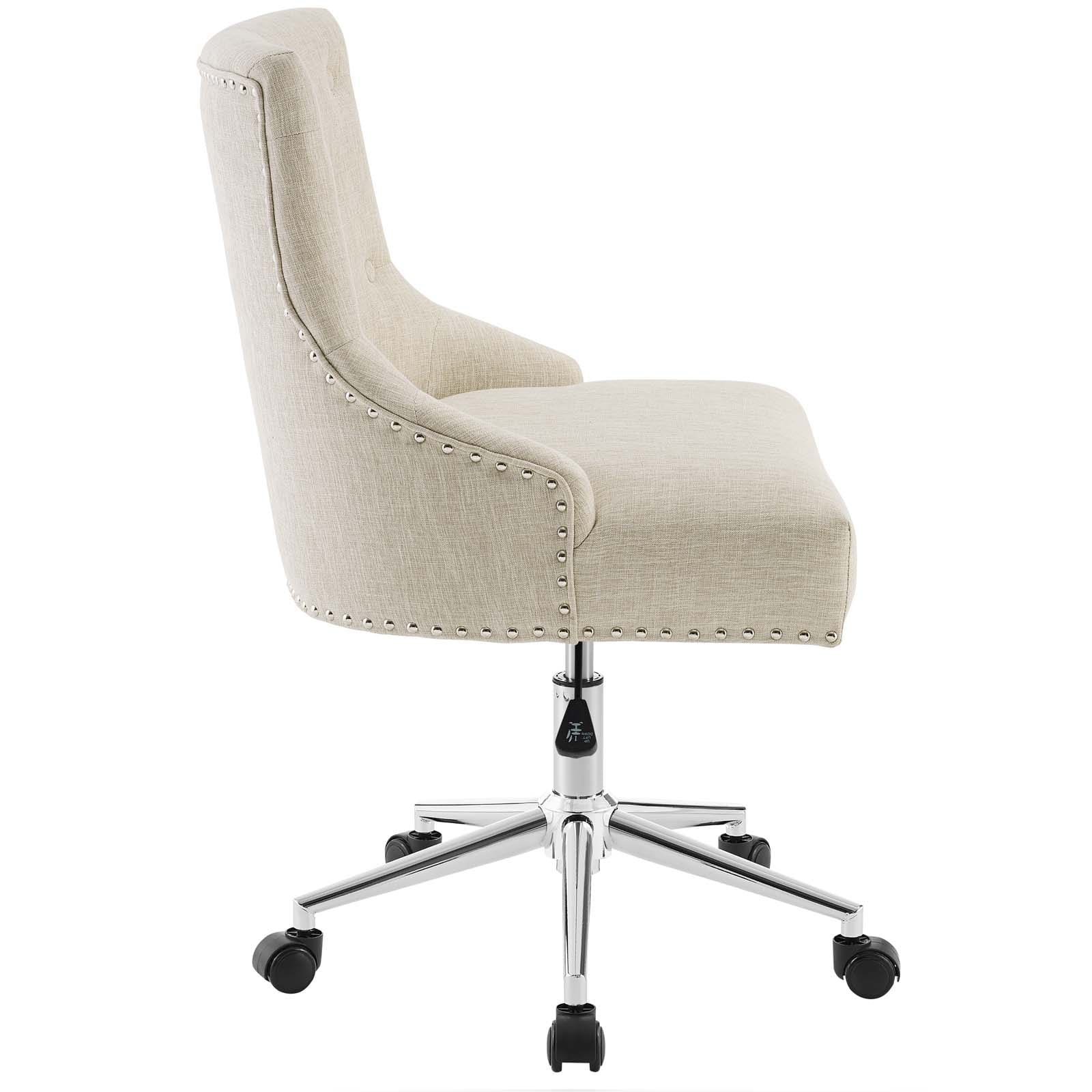 Modway Regent Tufted Button Swivel Upholstered Fabric Office Chair | Office Chairs | Modishstore-10
