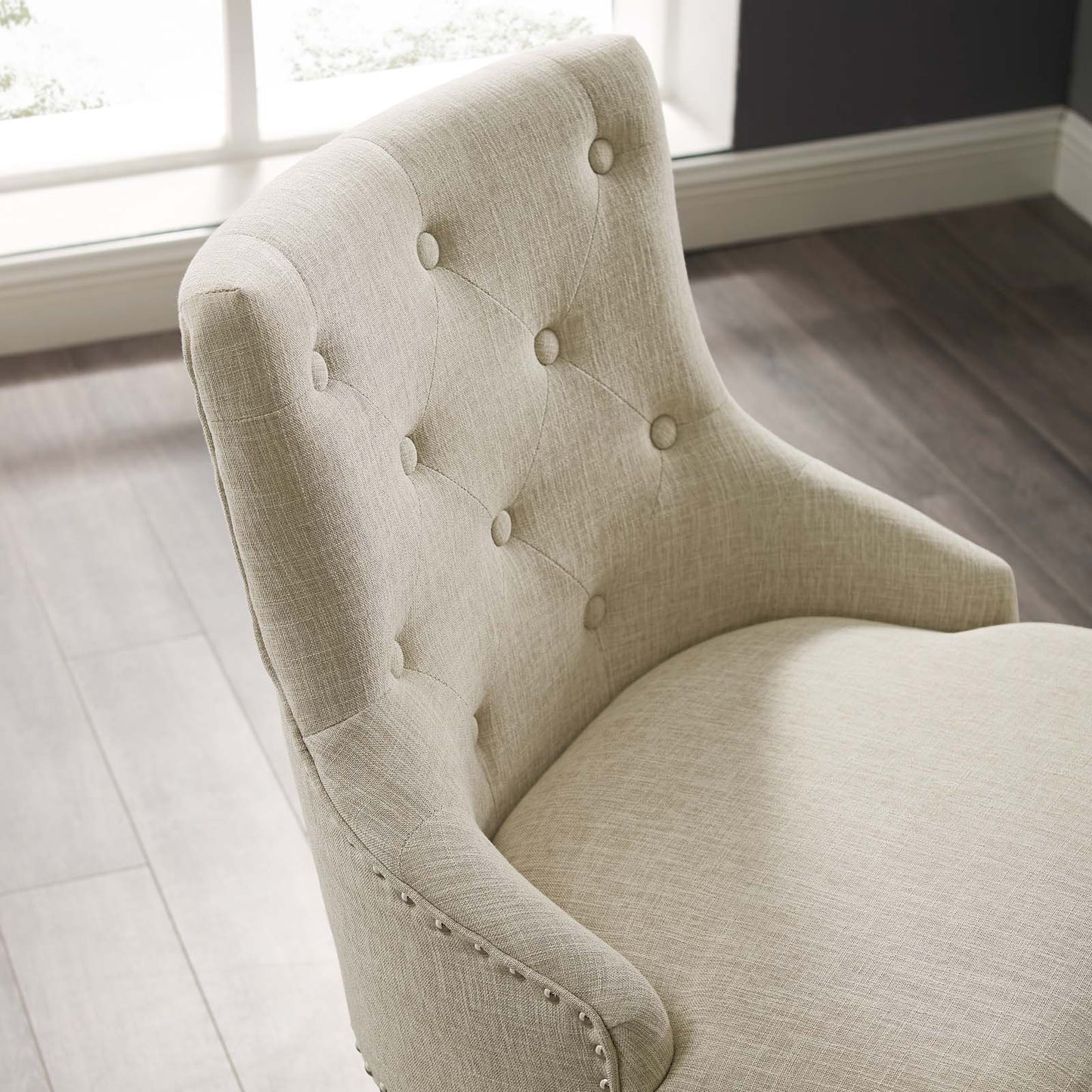 Modway Regent Tufted Button Swivel Upholstered Fabric Office Chair | Office Chairs | Modishstore-14