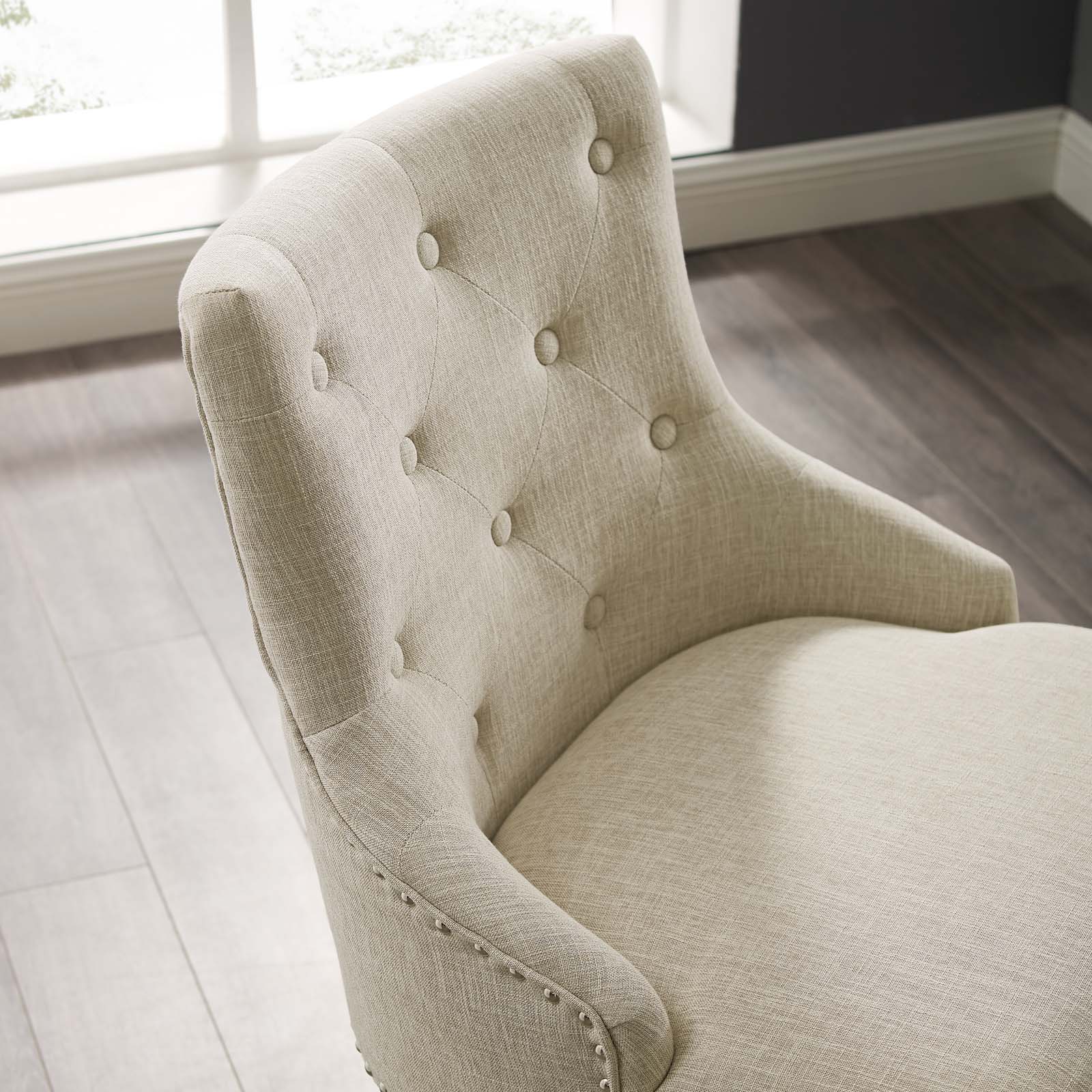 Modway Regent Tufted Button Swivel Upholstered Fabric Office Chair | Office Chairs | Modishstore-14