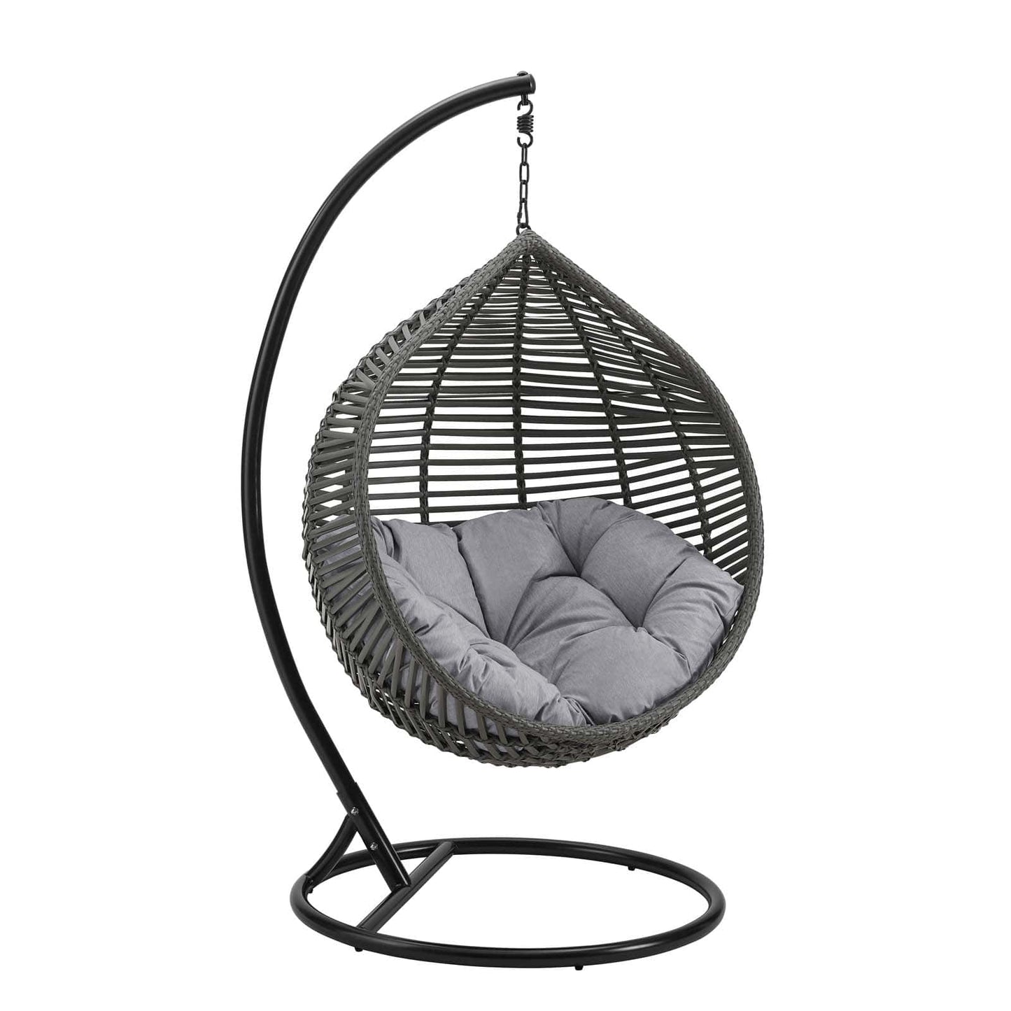 Modway Garner Teardrop Outdoor Patio Swing Chair | Outdoor Porch Swings | 